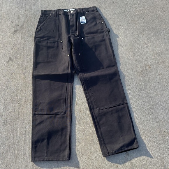 Carhartt NWT B01 Pants Mens 40x34 Black Double Knee Duck Utility Workwear USA